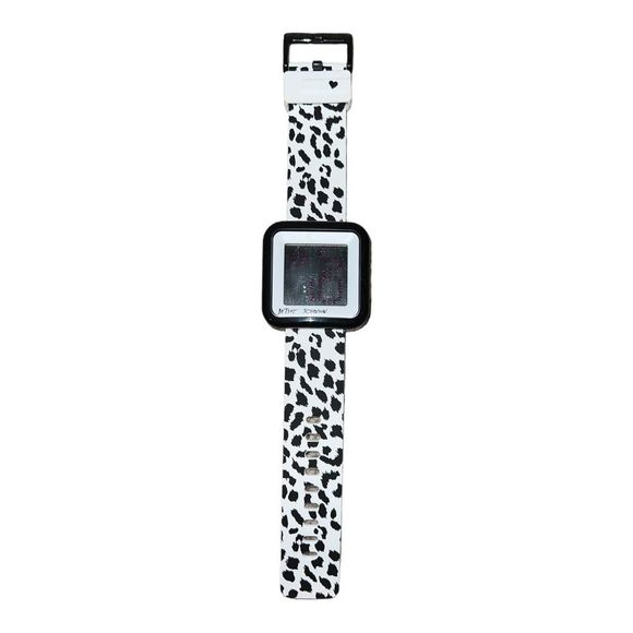 Betsey Johnson Accessories - ZEROne x Betsey Johnson Rhinestone Digital Watch Silicone Band Animal EUC